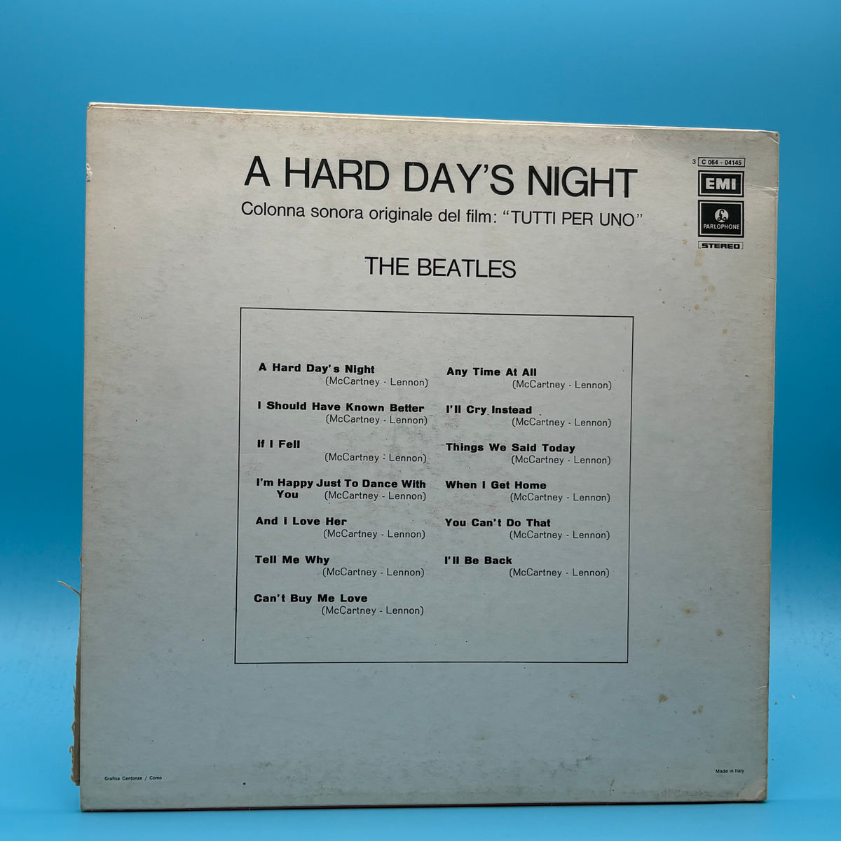 The Beatles - A Hard Days Night Italian Vinyl