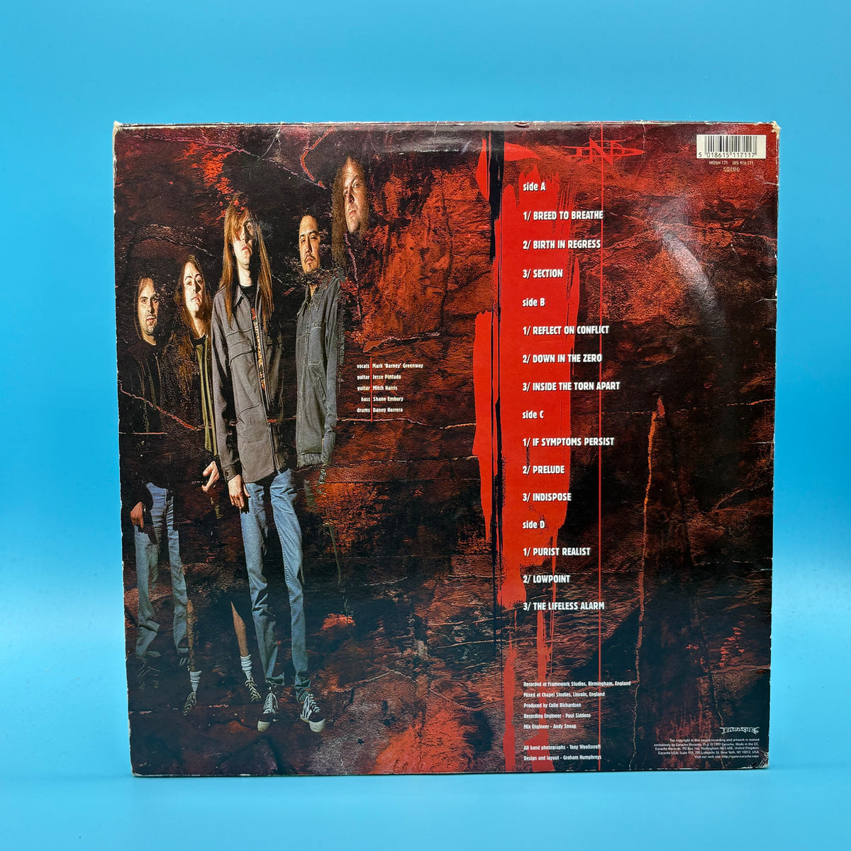 Napalm Death - Inside the Torn Apart Signed Original 1997 Vinyl