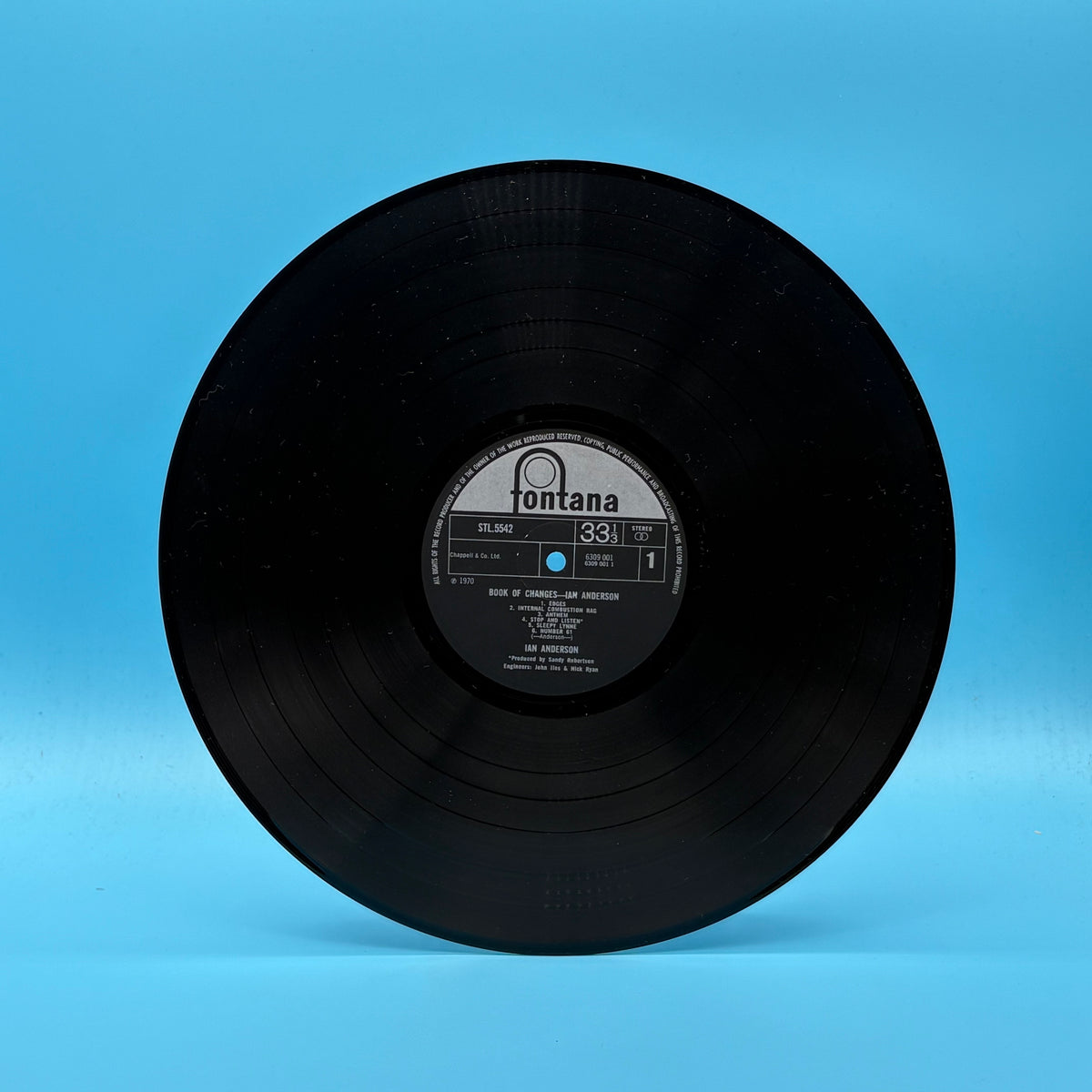 Ian Anderson - Book of Changes Original UK Stereo Vinyl