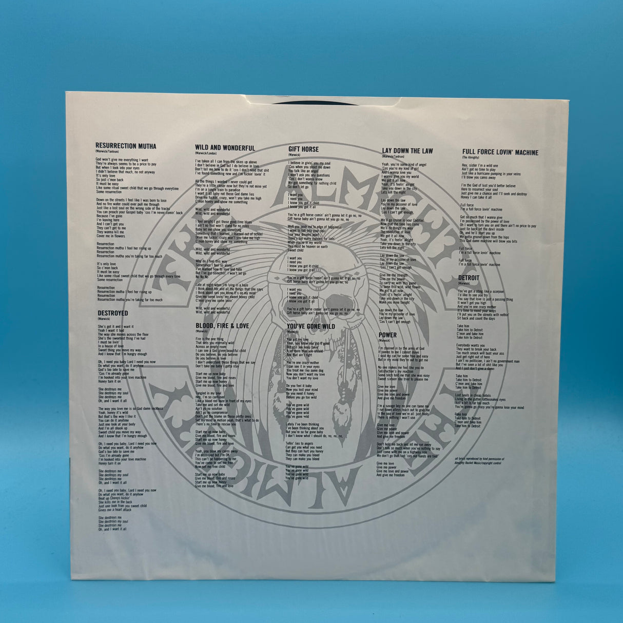 The Almighty - Blood, Fire and Love Vinyl