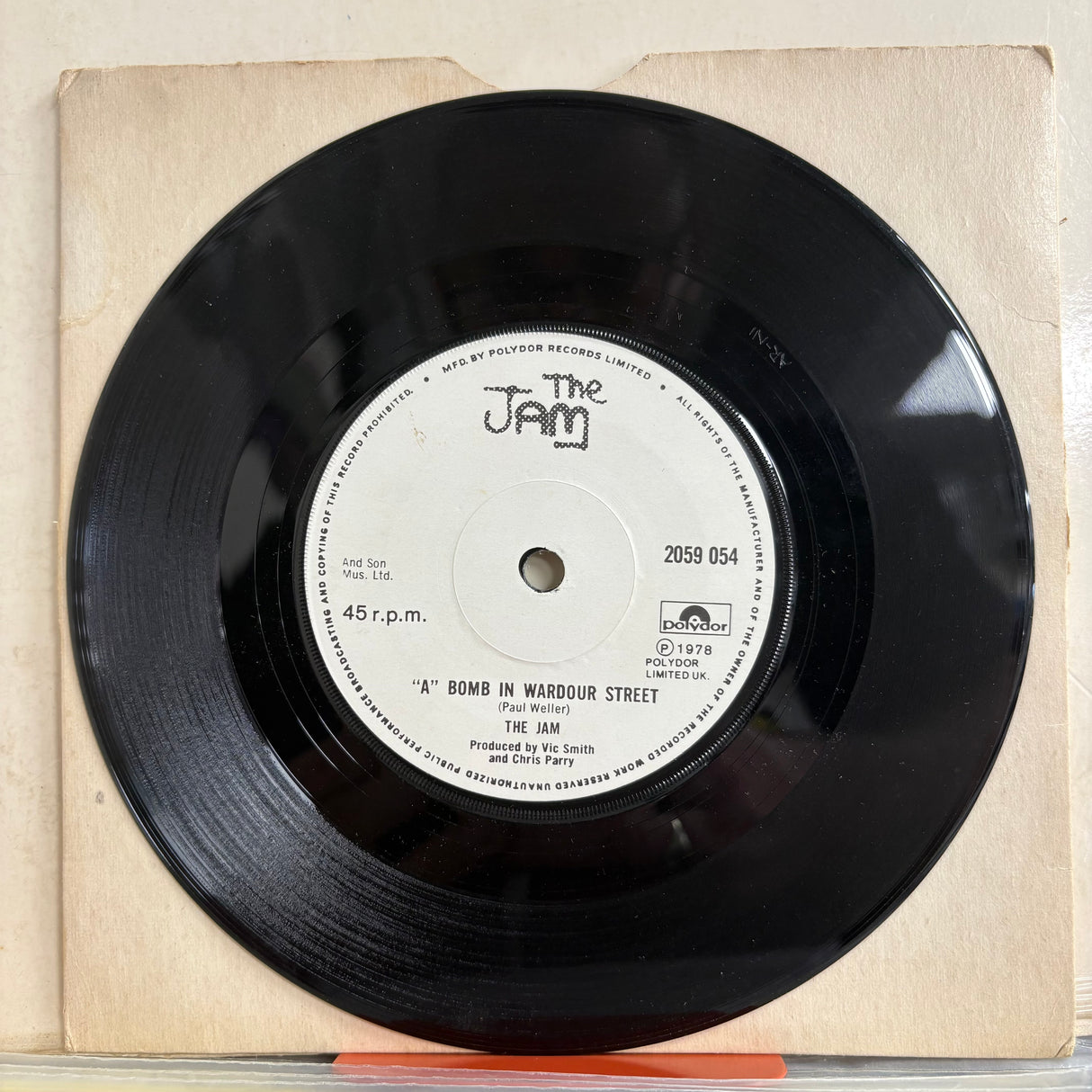 The Jam - David Watts White Label Vinyl