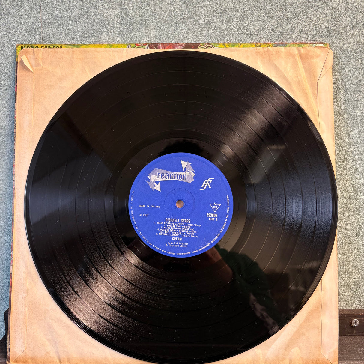 Cream - Disraeli Gears - Mono - Both Sides Of Sleeve Laminated - VINYL