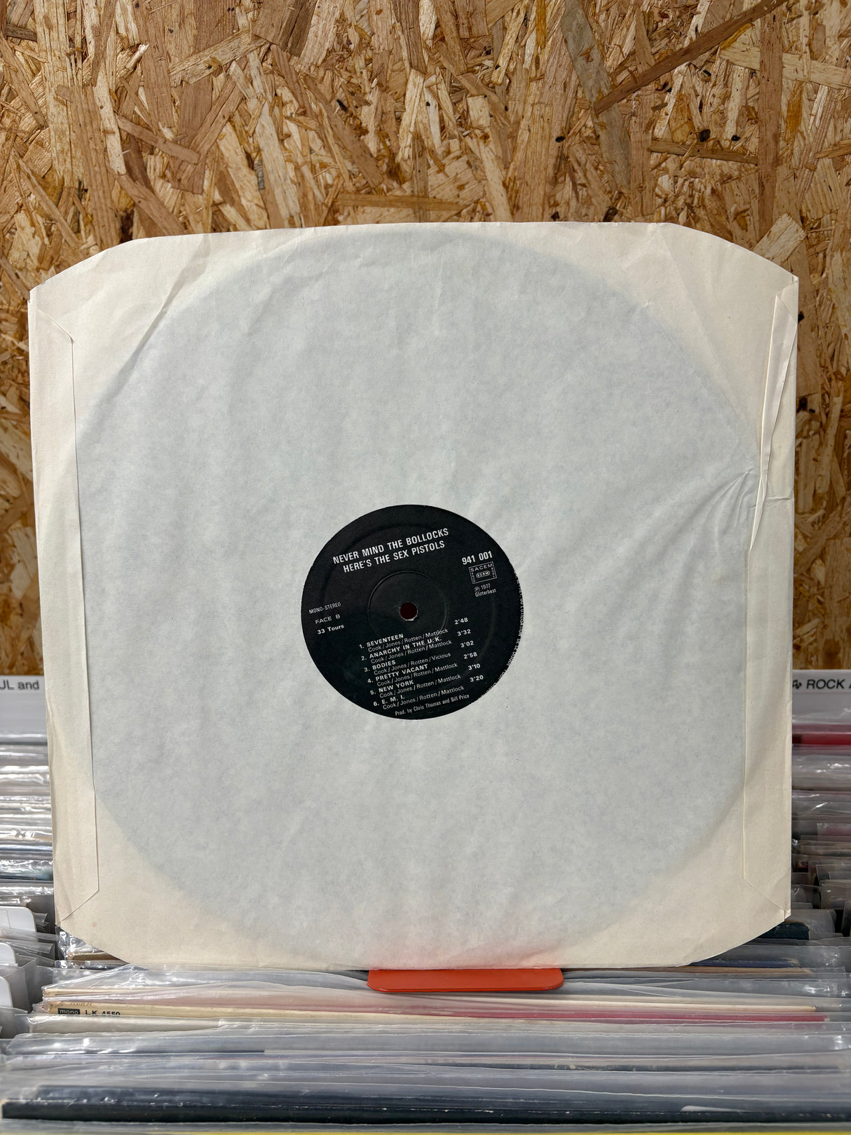 Sex Pistols - Never Mind The Bollocks - French Press - VINYL