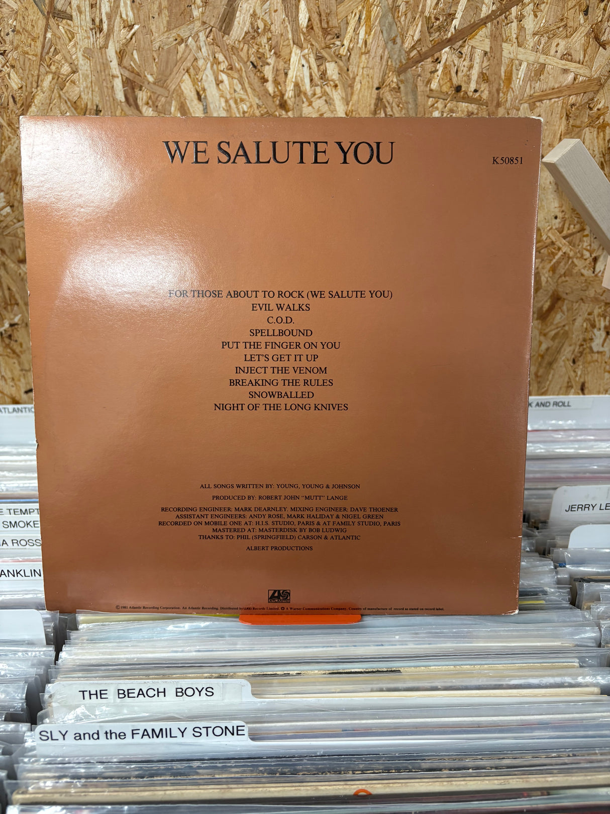 AC/DC - For Those About to Rock - VINYL