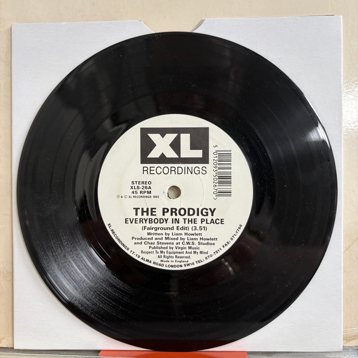 The Prodigy - Everybody In The Place XL Recordings Vinyl