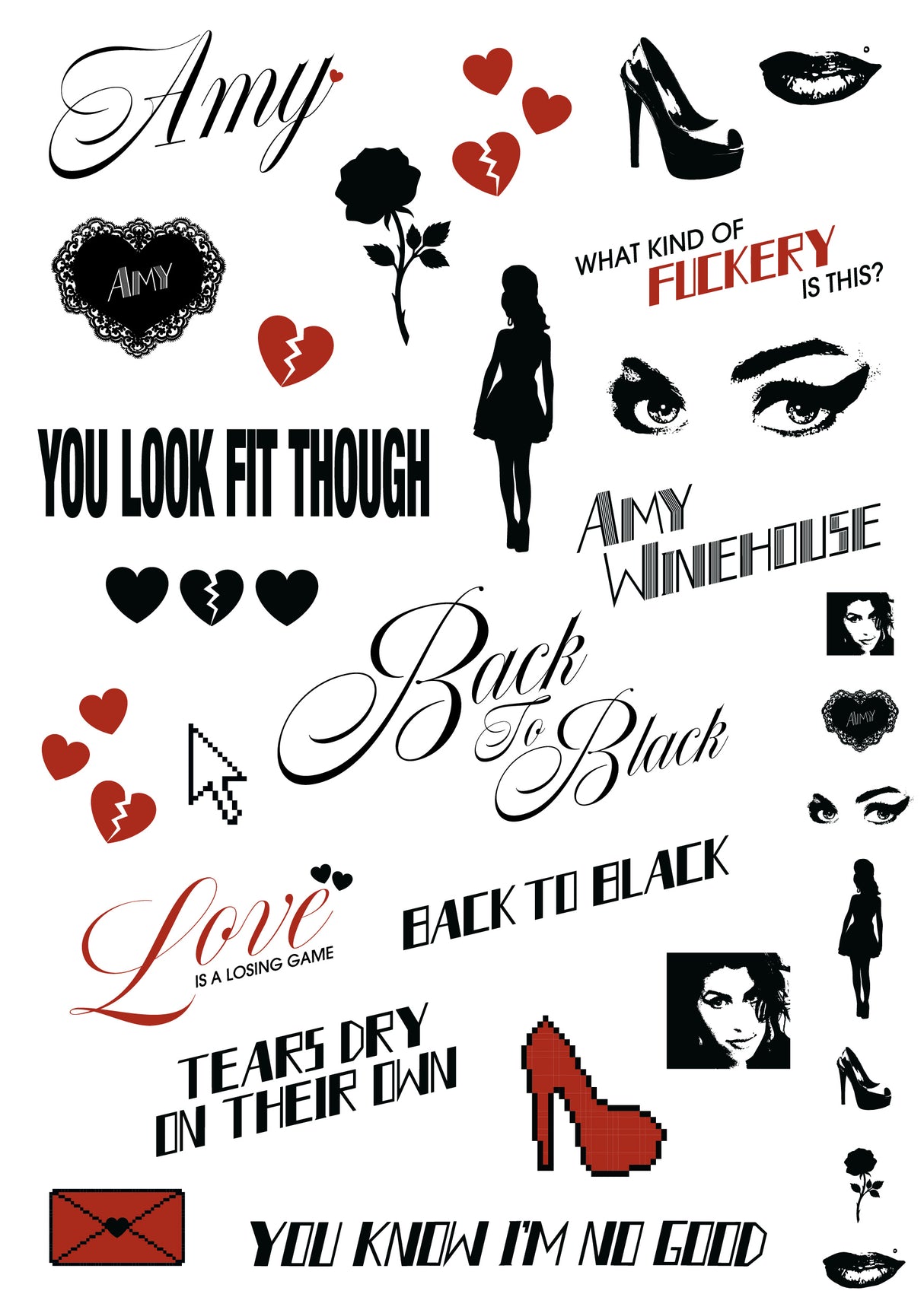 Amy Winehouse - Back To Black 20 3LP Deluxe (with Exclusive A5 Tattoo Sheet) Vinyl