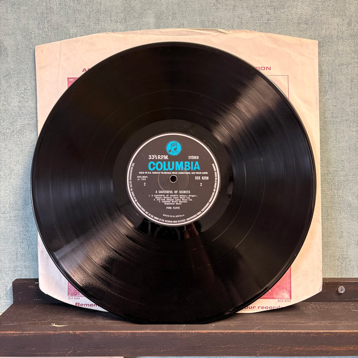 Pink Floyd - Saucerful Of Secrets - Blue Columbia - Stereo - VINYL