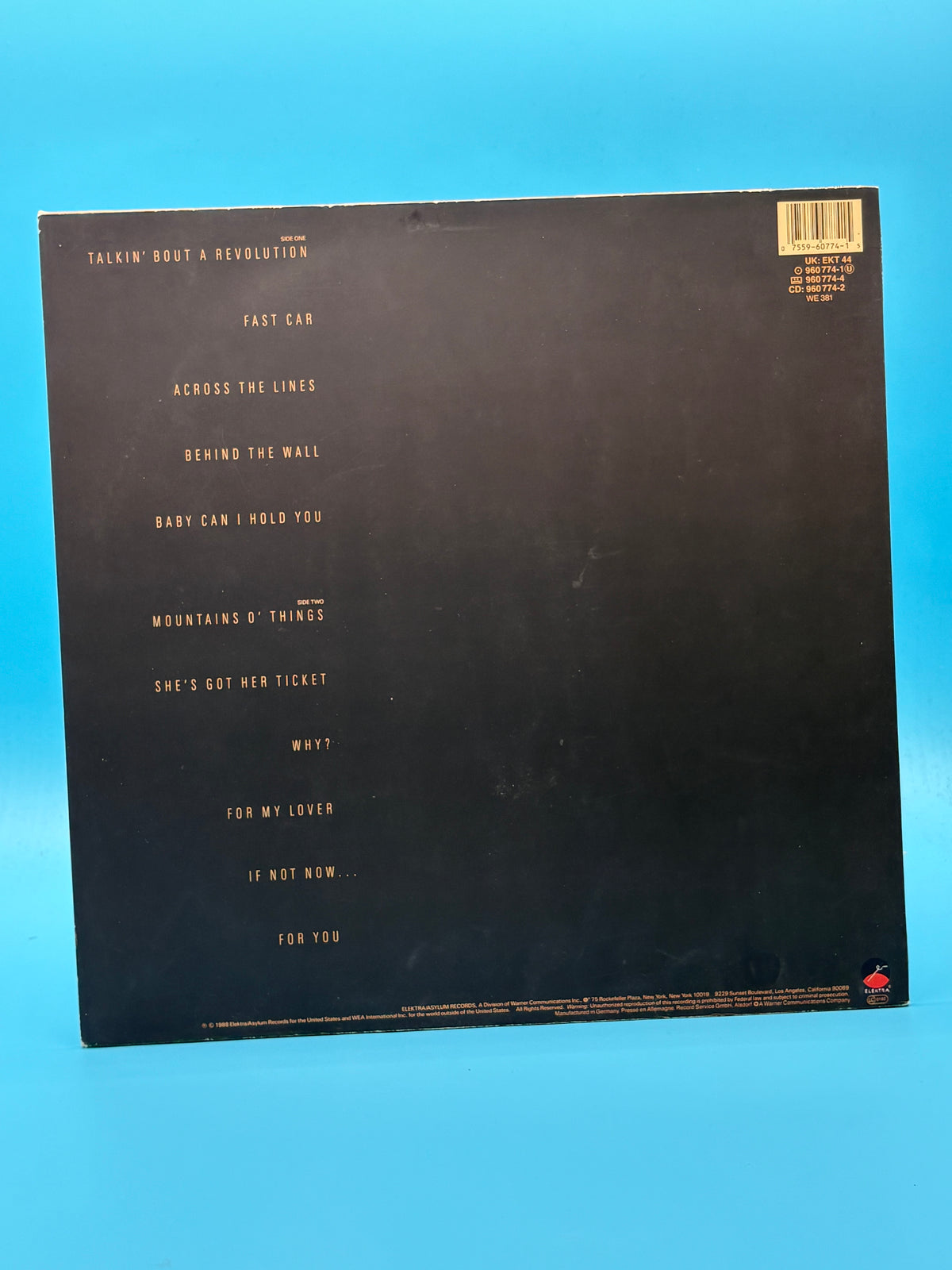 Tracy Chapman - Self Titled First Press Vinyl