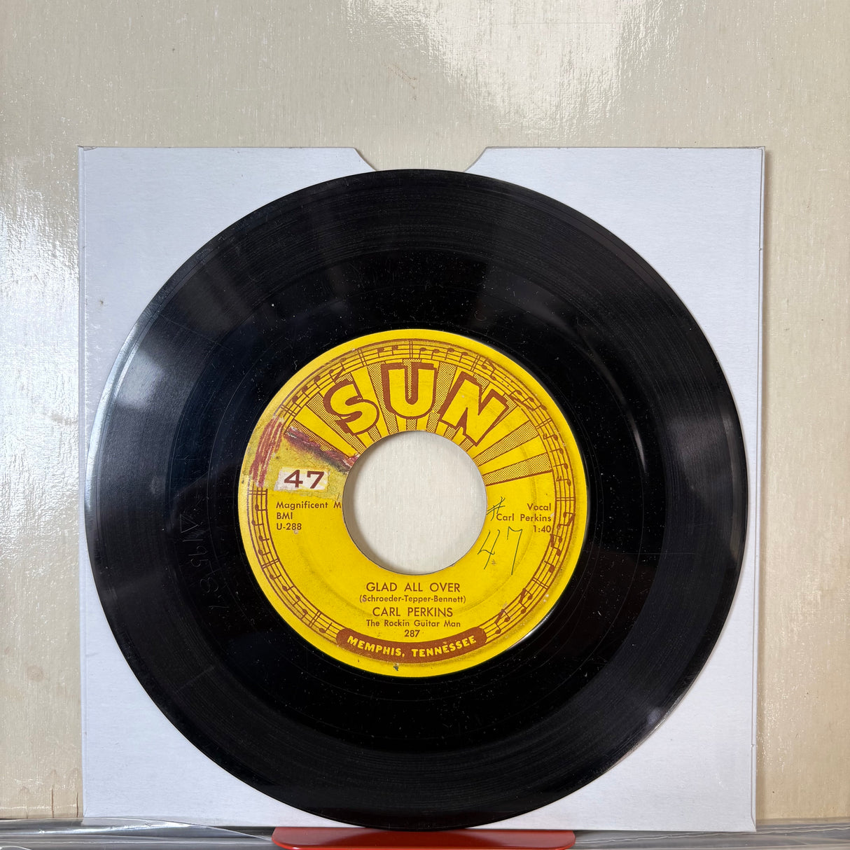 Carl Perkins - Glad All Over Original Sun Vinyl Record