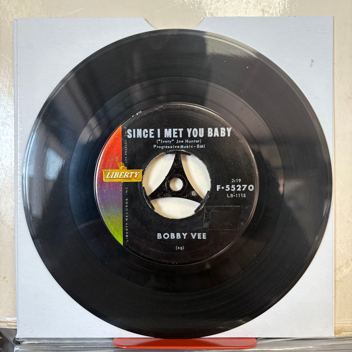 Bobby Vee - Since I Met You Baby 7” Single Vinyl