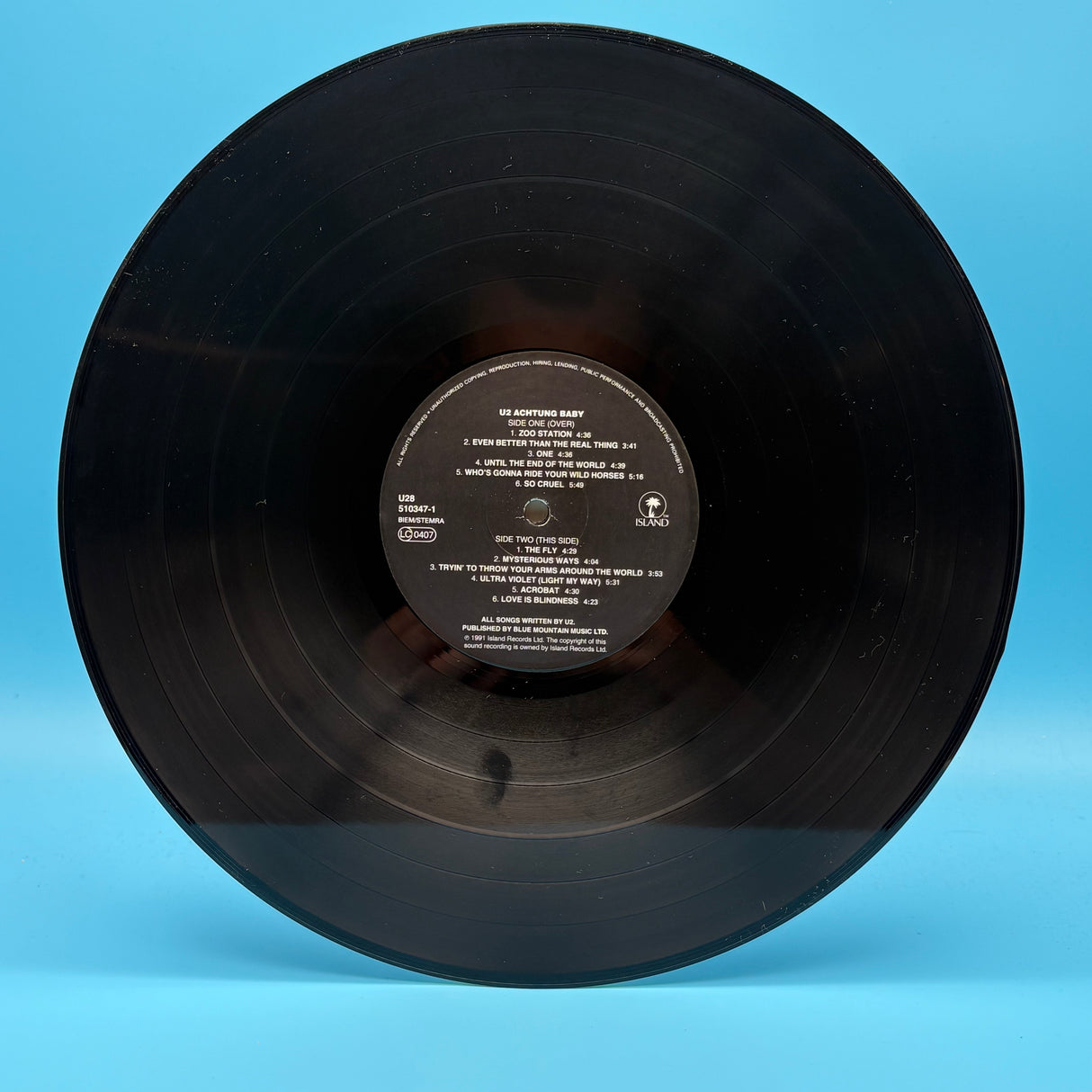 U2 - Achtung Baby Banned Sleeve Vinyl