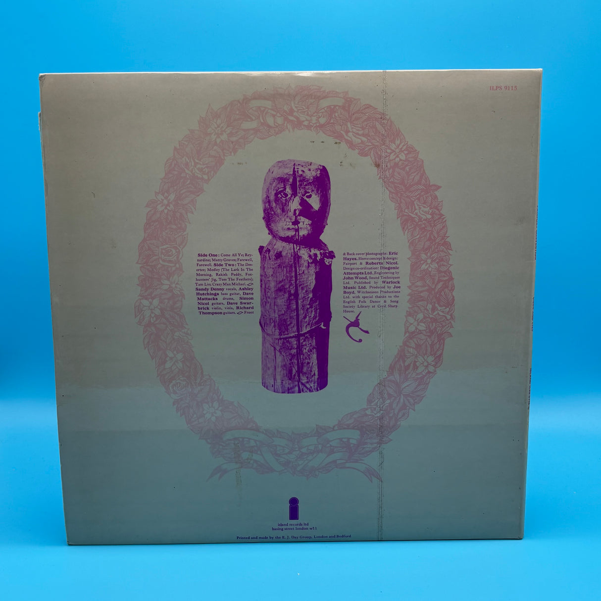 Fairport Convention - Liege And Lief Pink Island Original Vinyl