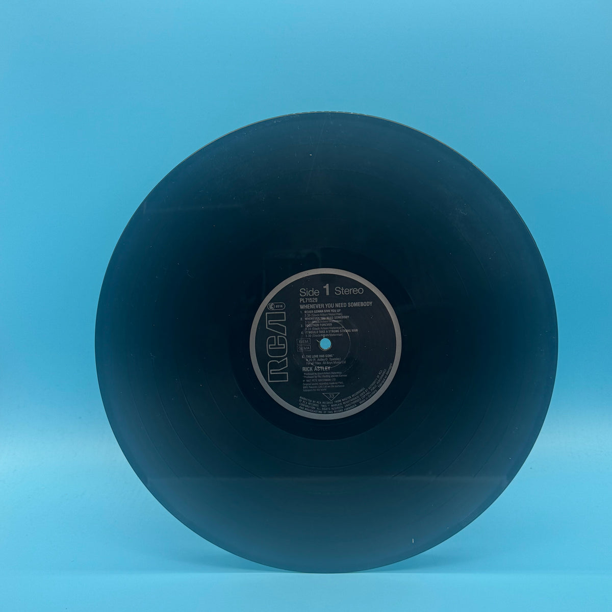 Rick Astley - Whenever You Need Somebody Vinyl