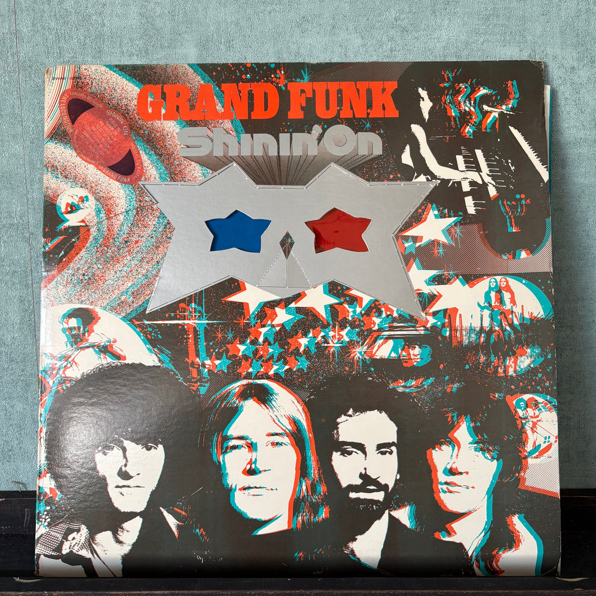 Grand Funk - Shinin' On - 3D Glasses Attached - Factory Sample - VINYL