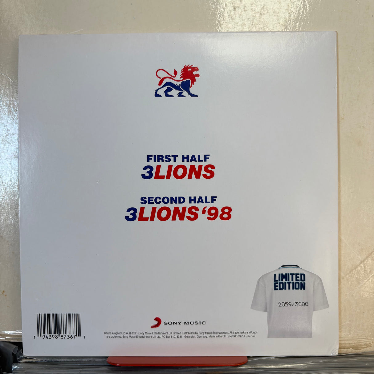 Baddiel, Skinner & The Lightening Seeds - Three Lions 25th Anniversary Red Vinyl