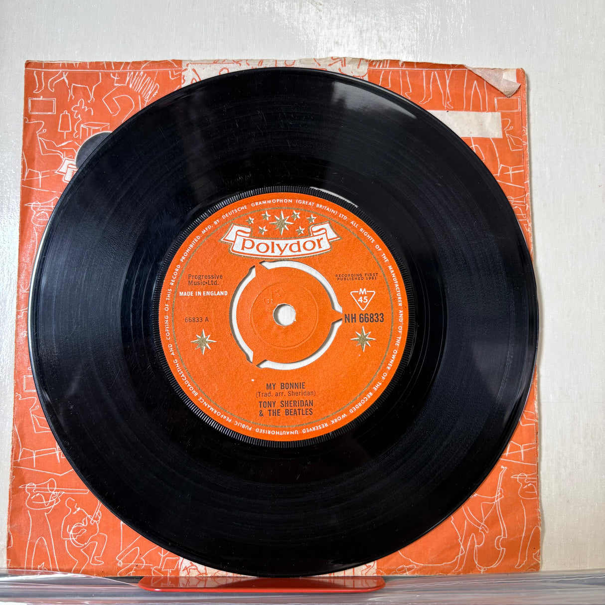 The Beatles and Tony Sheridan - My Bonnie 2nd Press Polydor Vinyl Single