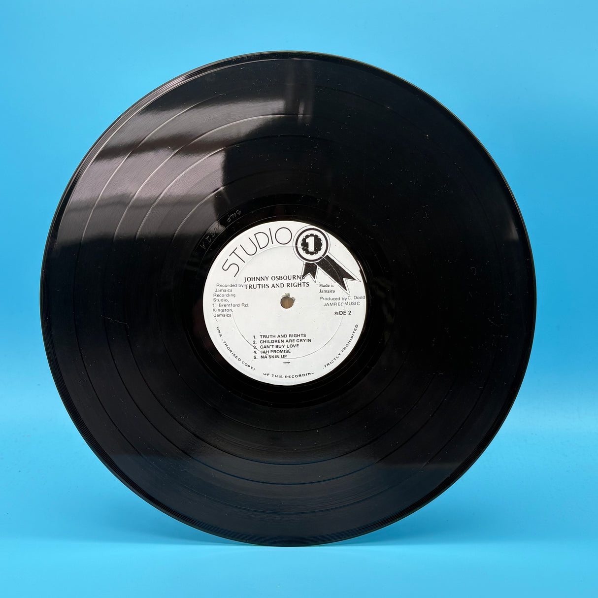 Johnny Osbourne - Truth And Rights Jamacian Press Vinyl