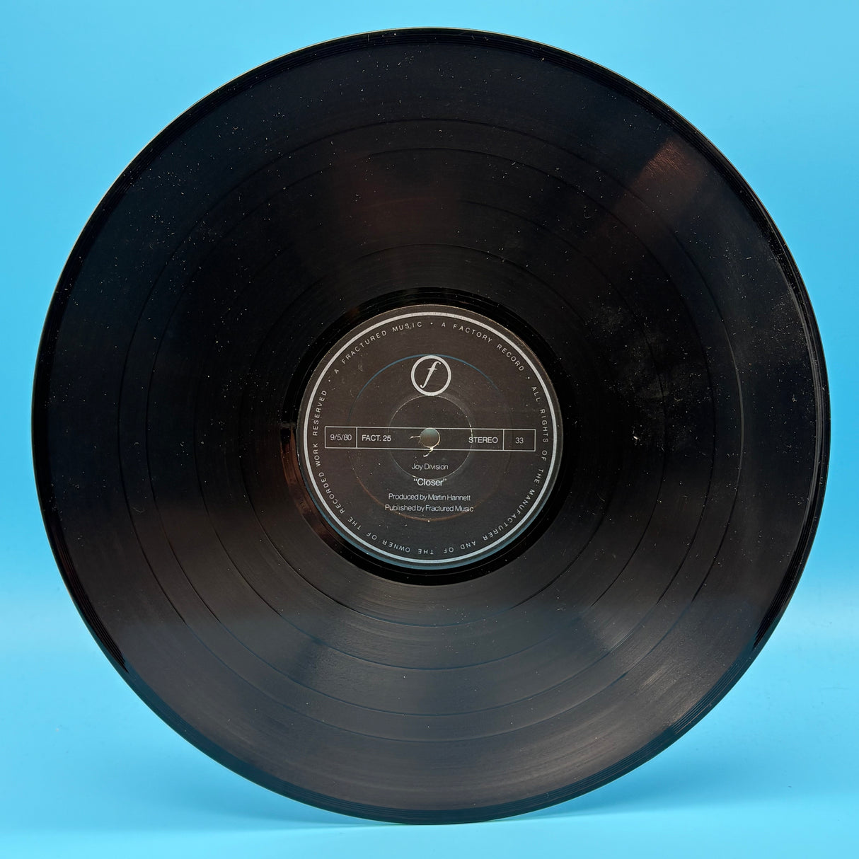 Joy Division - Closer Factory Records Vinyl