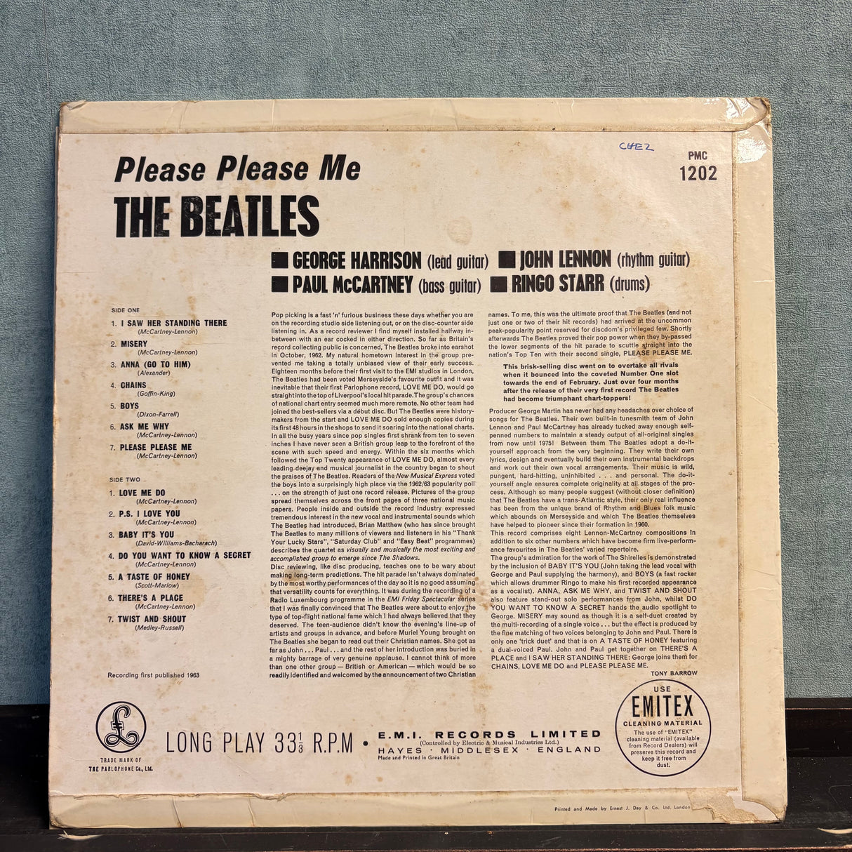 The Beatles - Please Please Me - 3rd Press Mono - Small 33 1/3 - VINYL