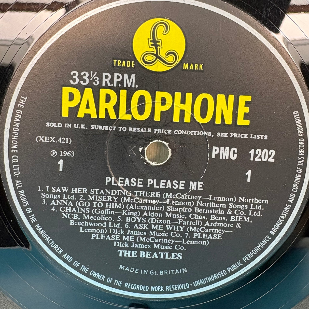 The Beatles - Please Please Me Times New Roman Font Vinyl
