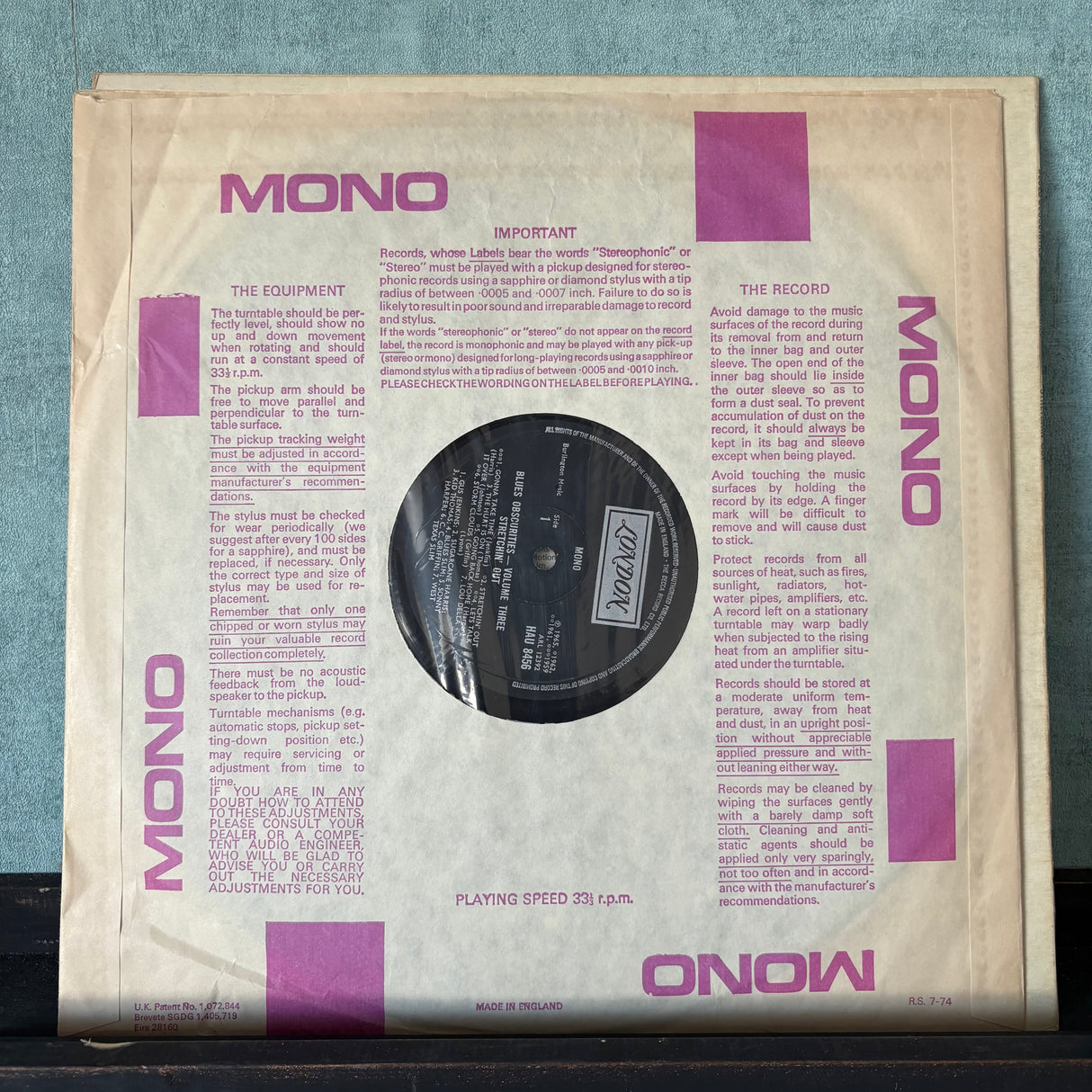 Blues Obscurities - Volume Three - Stretching' Out - VINYL