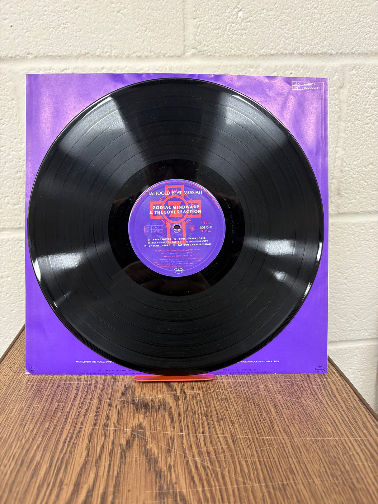Zodiac Mindwarp and the Love Reaction - Tattooed Beat Messiah - VINYL