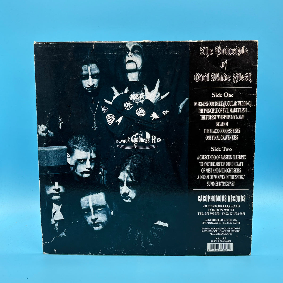 Cradle of Filth - The Principle of Evil Made Flesh Original 1994 Vinyl