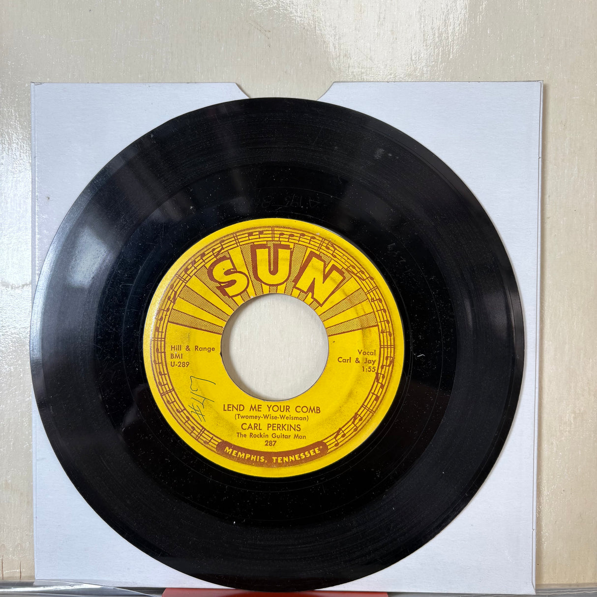 Carl Perkins - Glad All Over Original Sun Vinyl Record