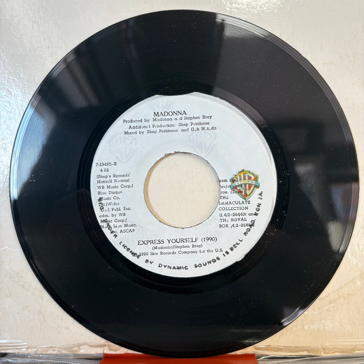 Madonna - Justify My Love Jamaican Vinyl