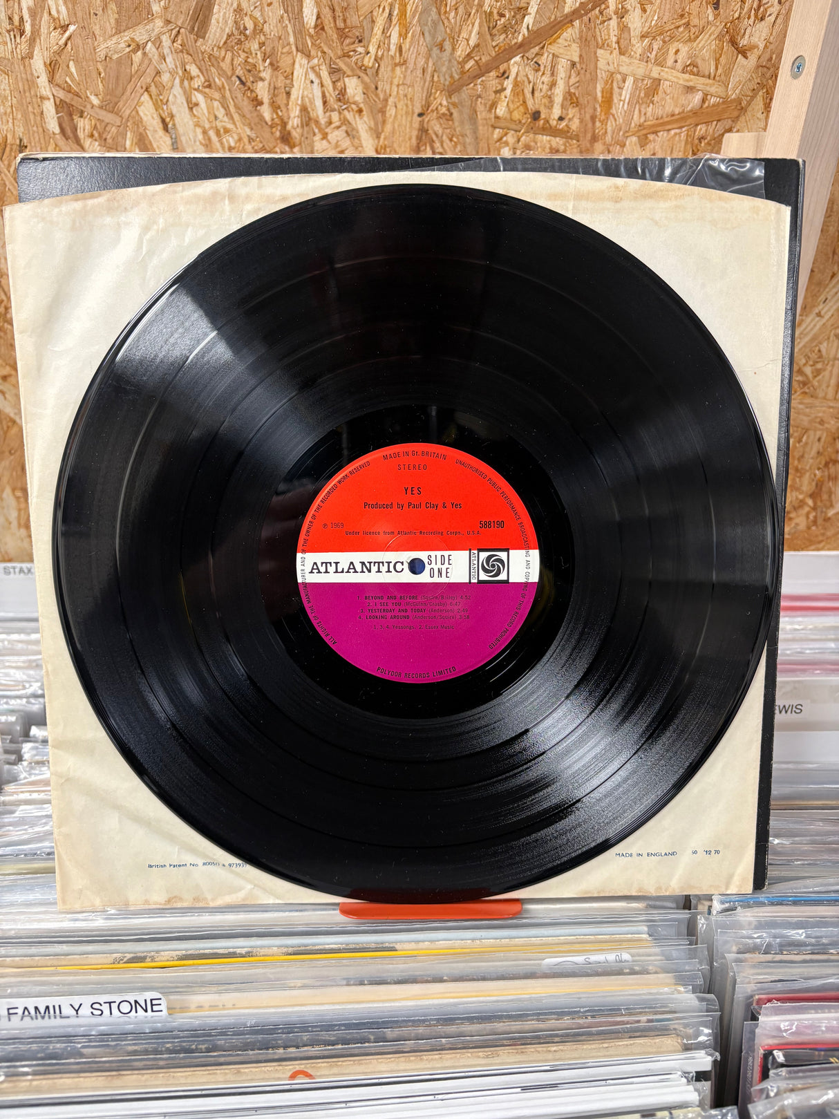 Yes - Self Titled - Plum Atlantic - VINYL