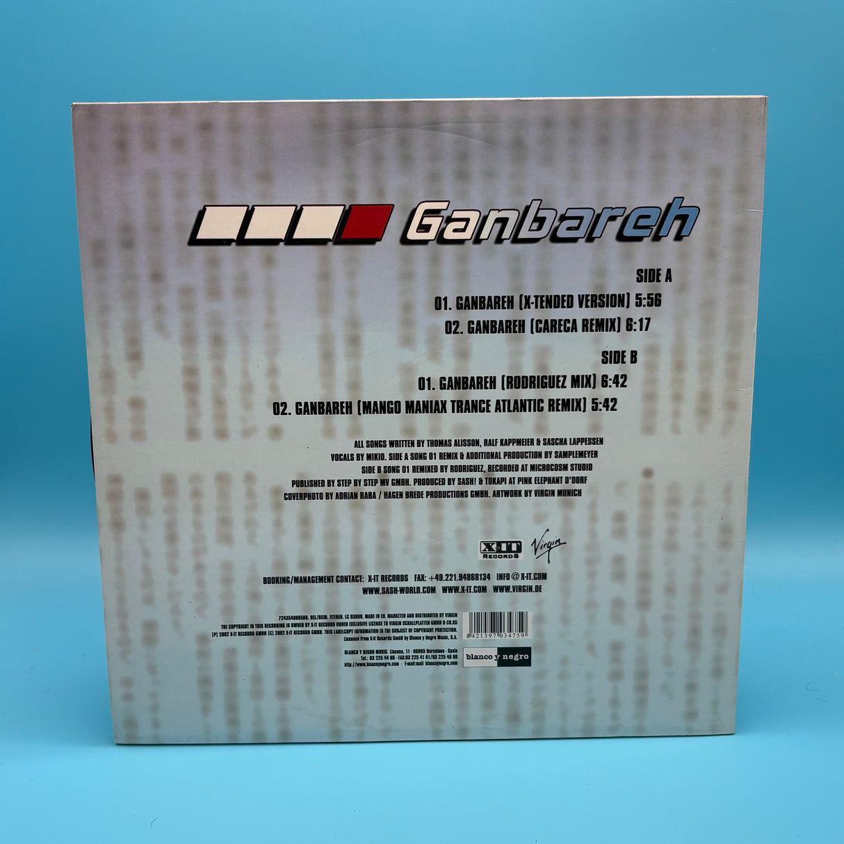 Sash! Ganbareh 12" Single Vinyl
