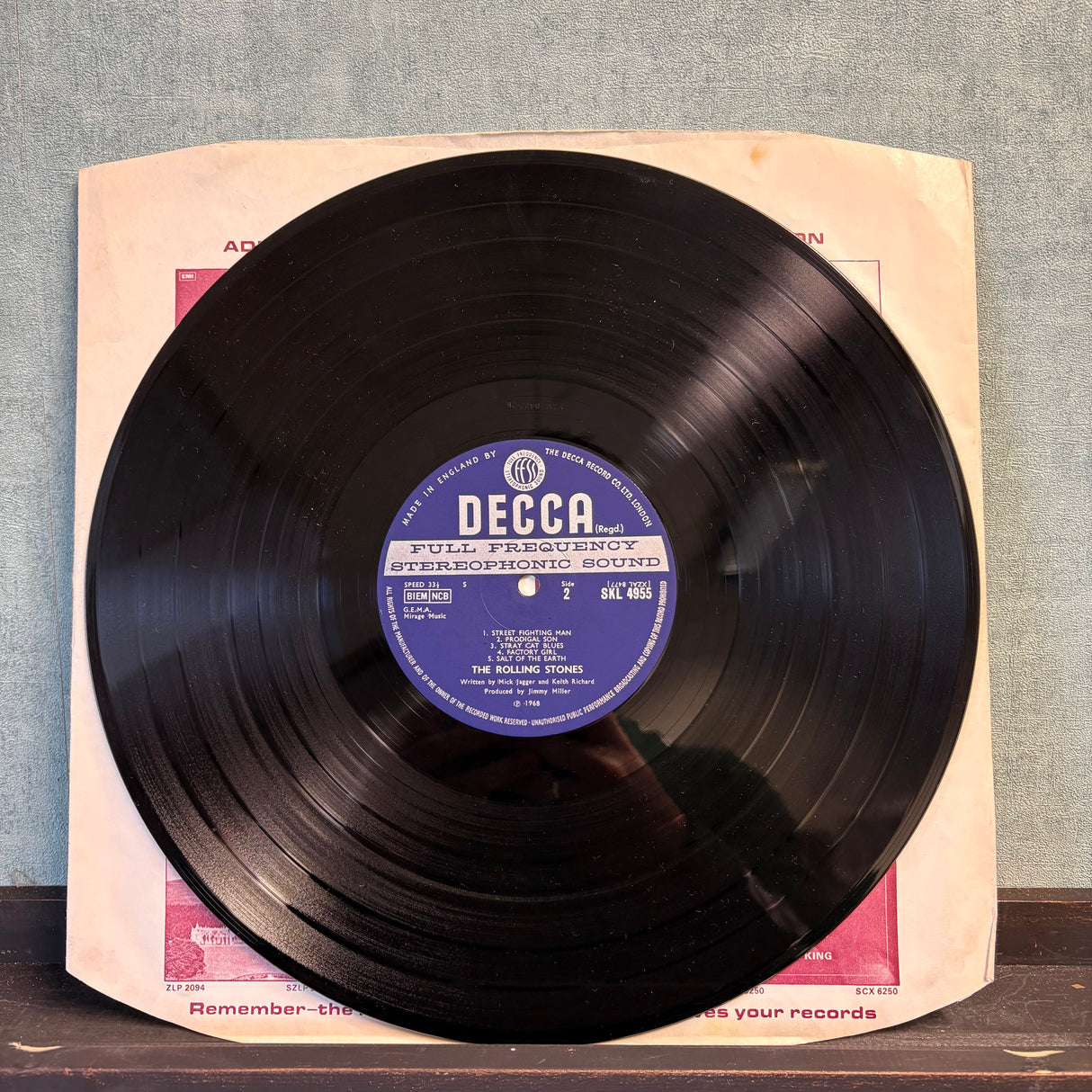The Rolling Stones - Beggars Banquet - DECCA Blue Label Stereo - VINYL