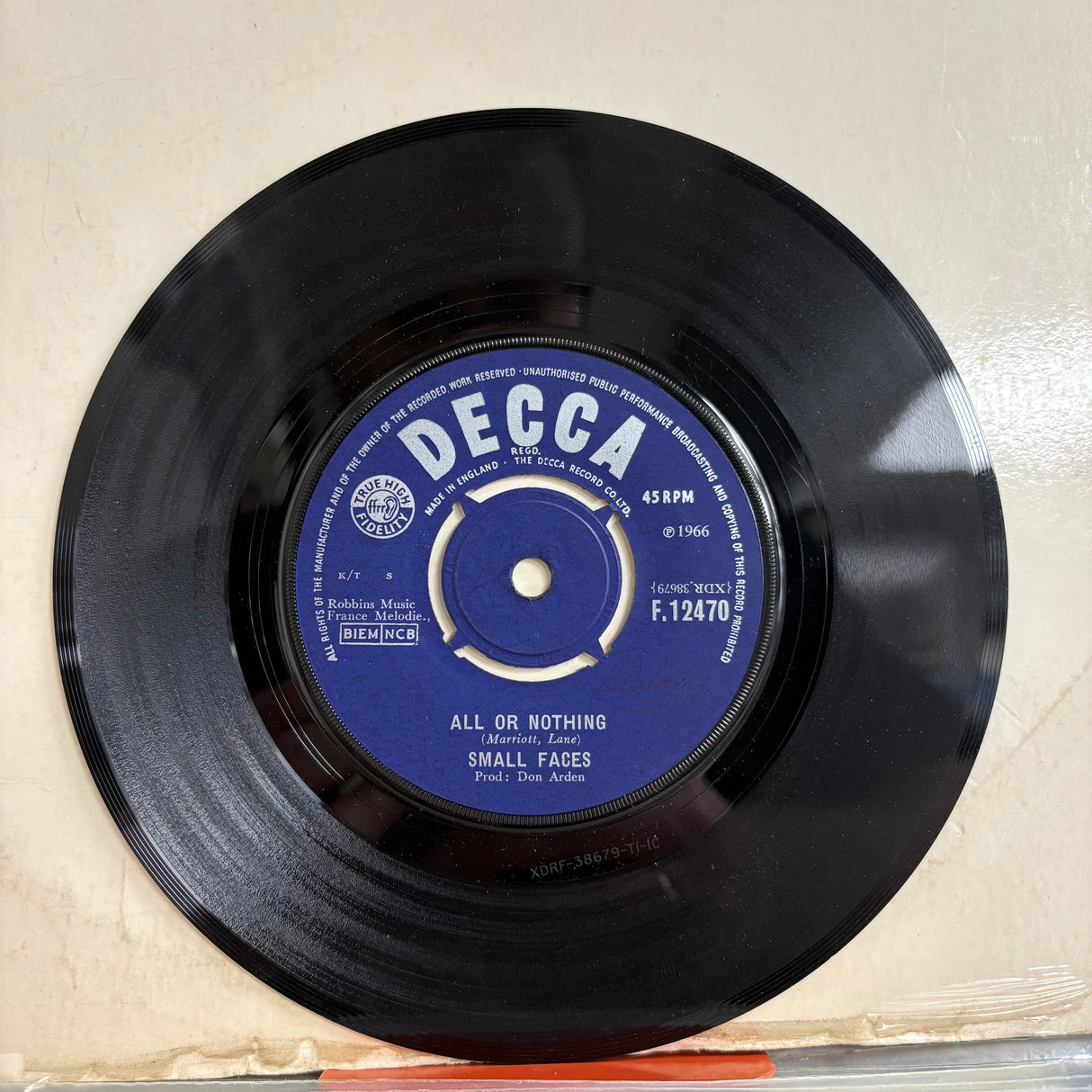 Small Faces - All Or Nothing Vinyl