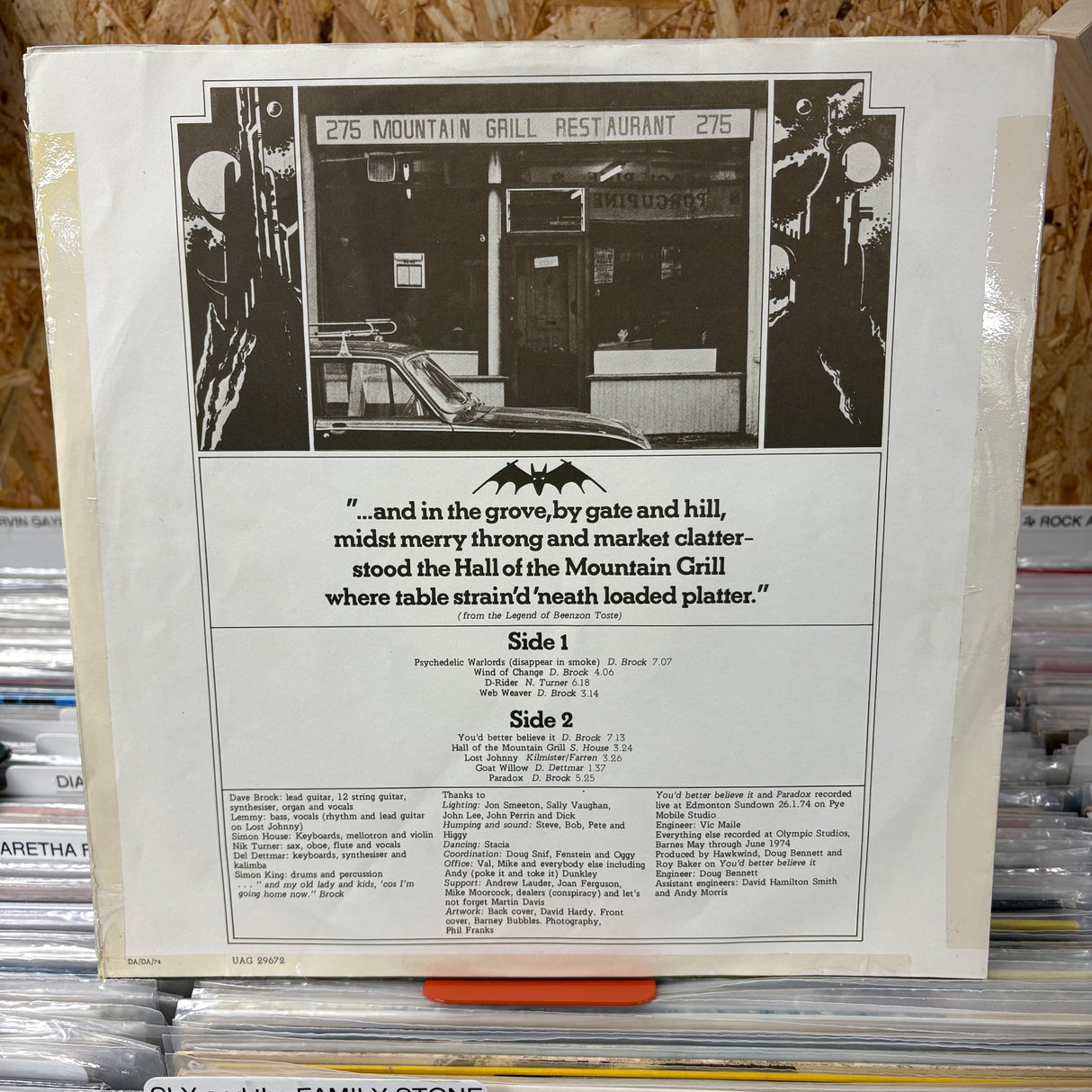 Hawkwind - Hall Of The Mountain Grill - VINYL