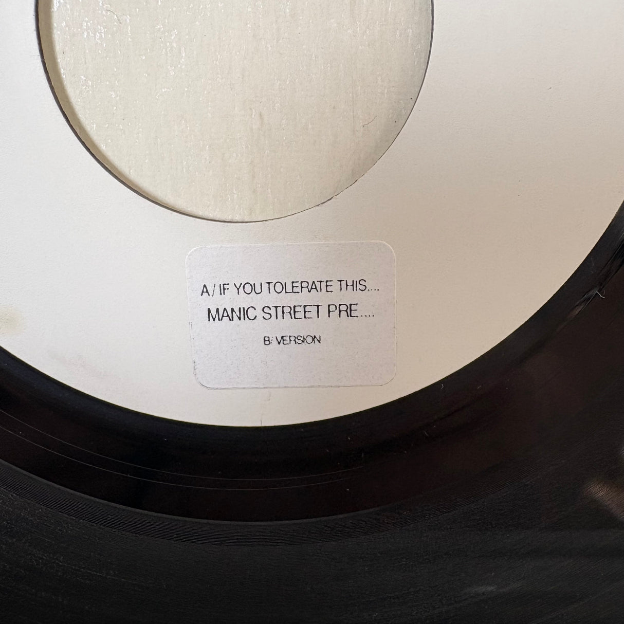 Manic Street Preachers - If You Tolerate This White Label Jukebox Vinyl Single