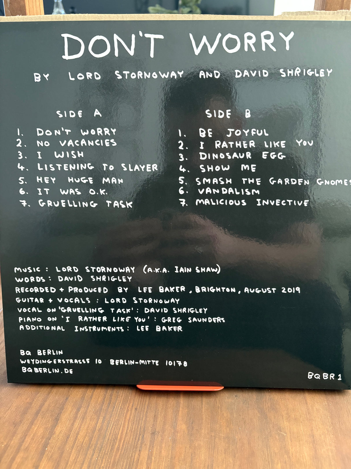 Lord Stornoway & David Shrigley - Don’t Worry - Pink VINYL