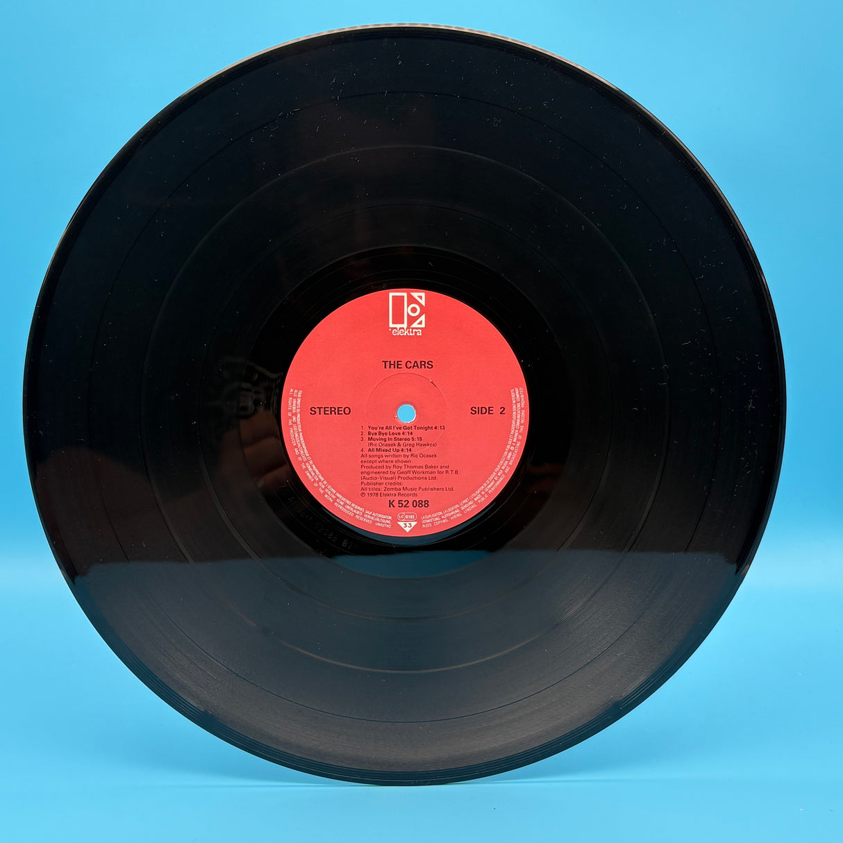 The Cars - Self Titled Elektra Vinyl