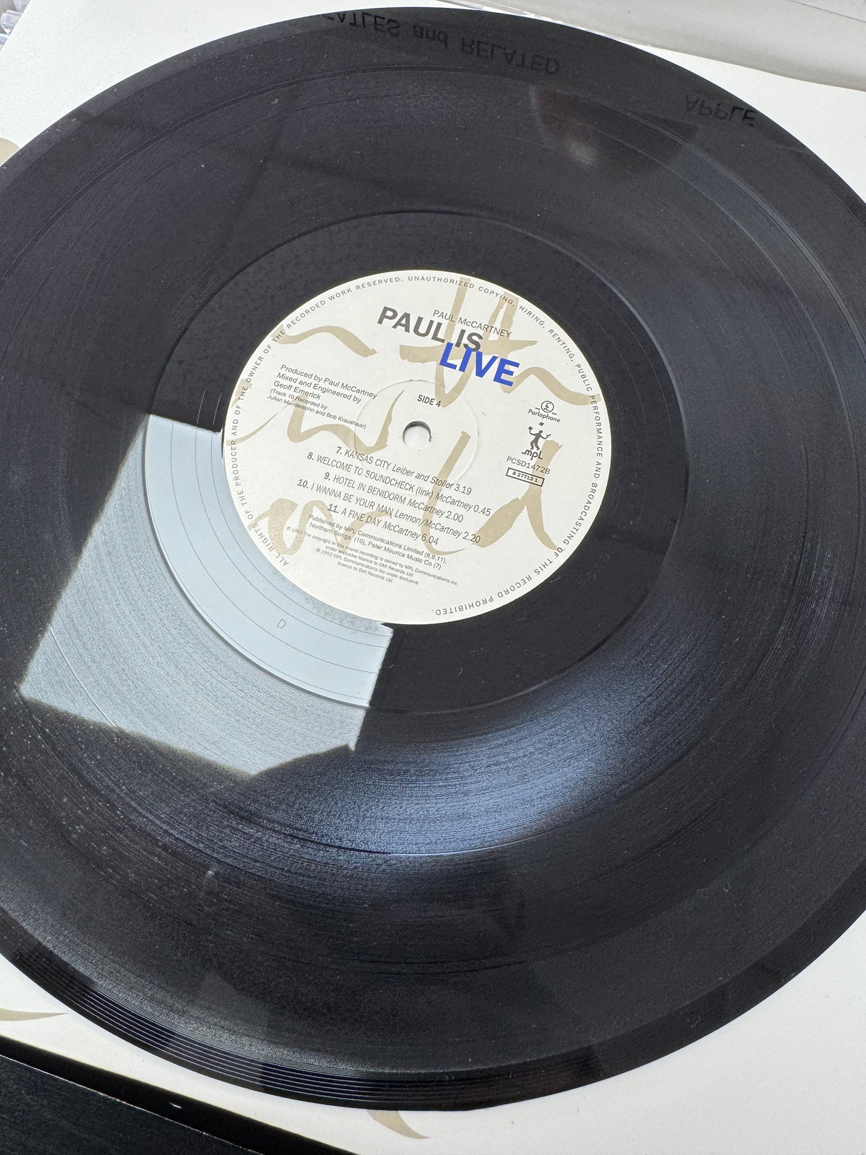 Paul McCartney - Paul is Live - Original