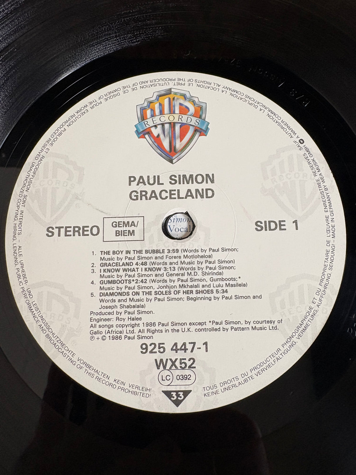 Paul Simon - Graceland - VINYL