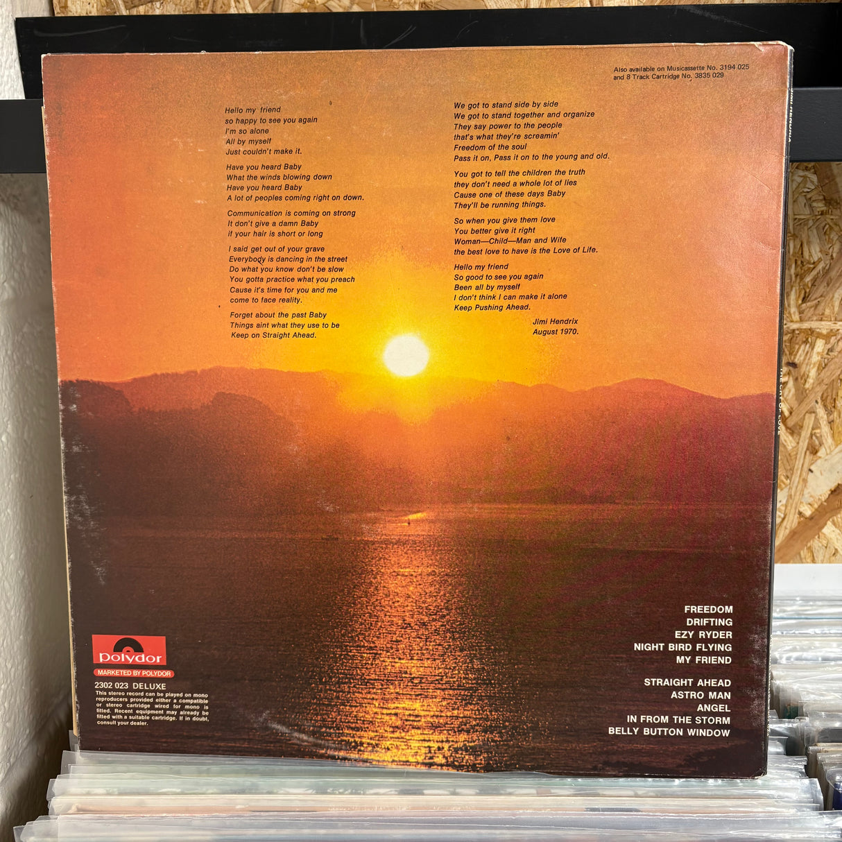 Jimi Hendrix - The Cry Of Love - Vinyl