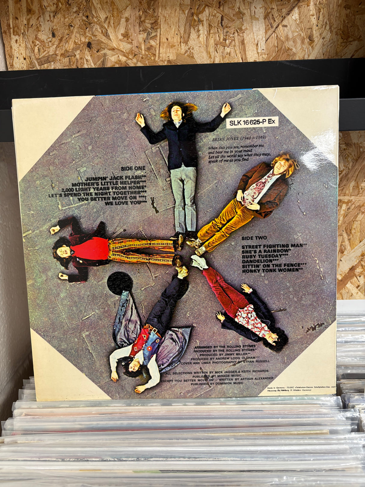 Rolling Stones - Through The Past, Darkly (German Press) - Vinyl