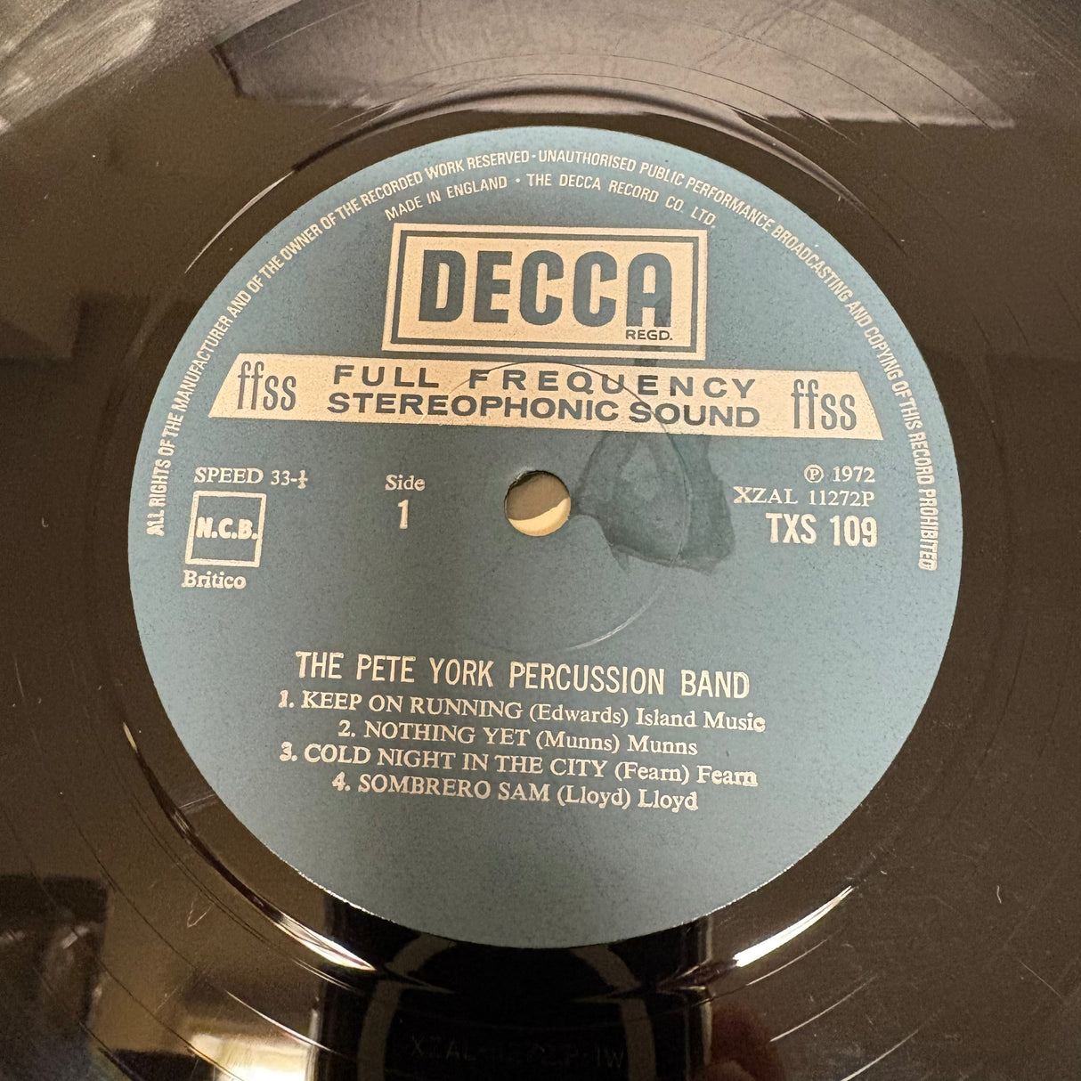 The Pete York Percussion Band - Self Titled - VINYL