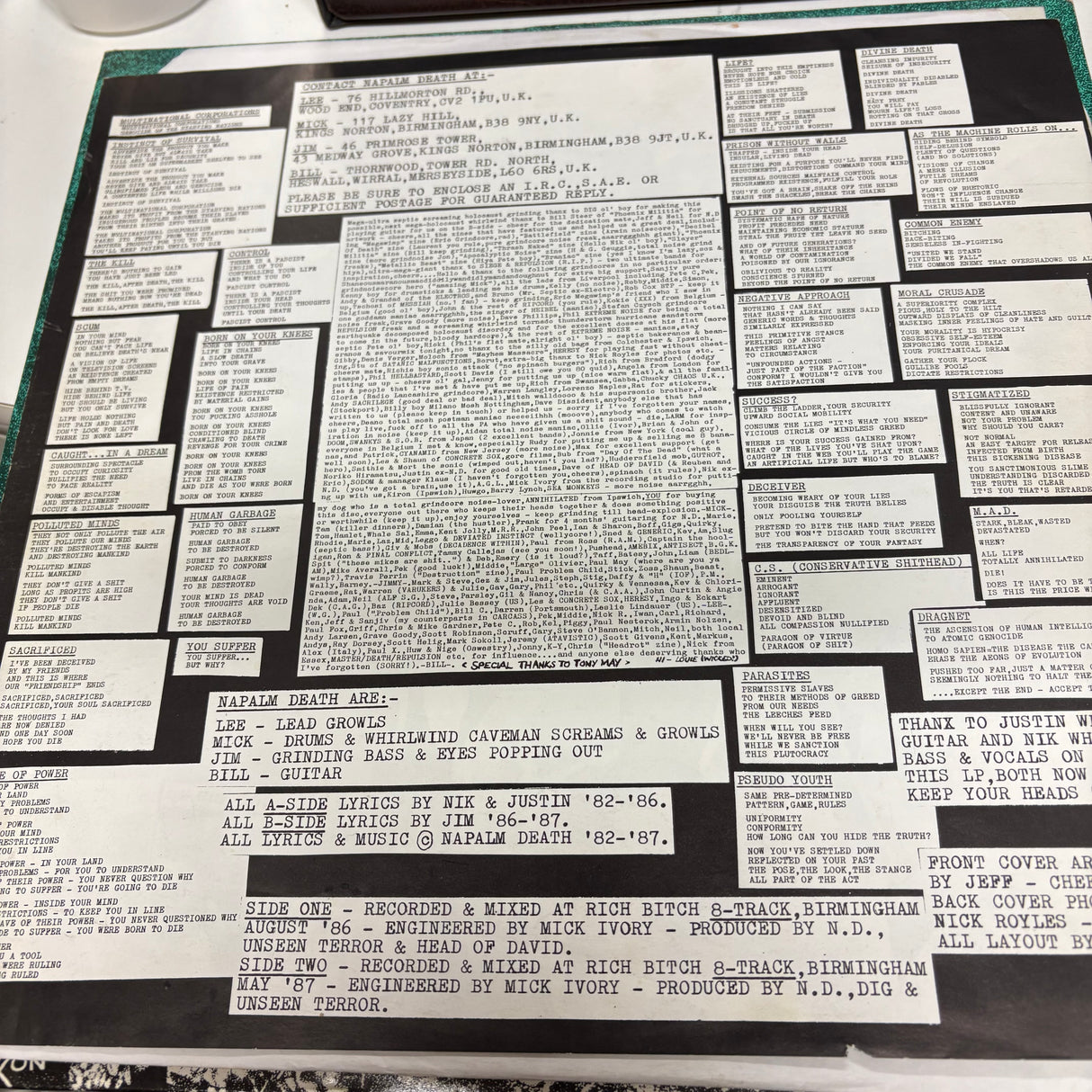Napalm Death - Scum - VINYL