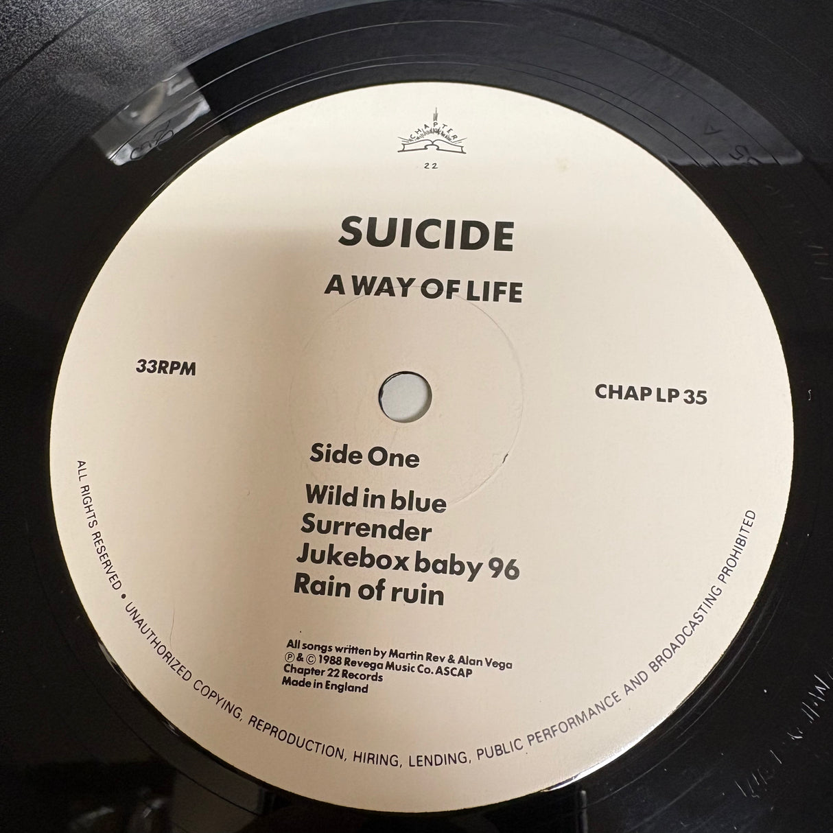 Suicide - A Way Of Life - VINYL