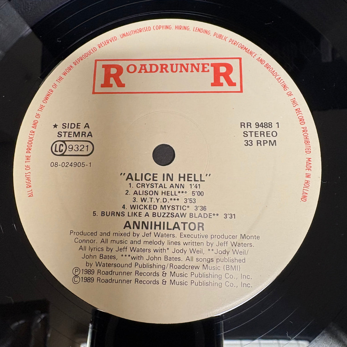 Annihilator - Alice In Hell - VINYL