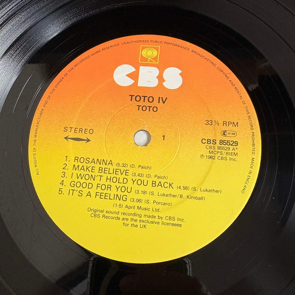 Toto - IV - VINYL