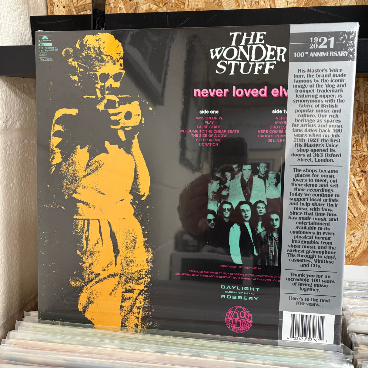 The Wonder Stuff - Never Loved Elvis - Mint Sealed - HMV Edition - VINYL