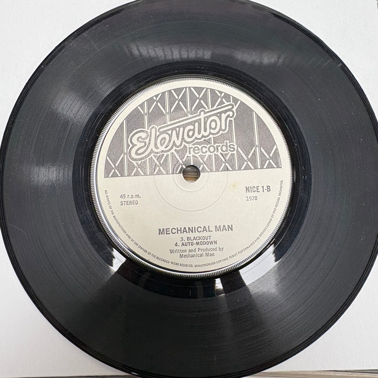 DEVO - Mechanical Man - Numbered - 7 inch Single - VINYL