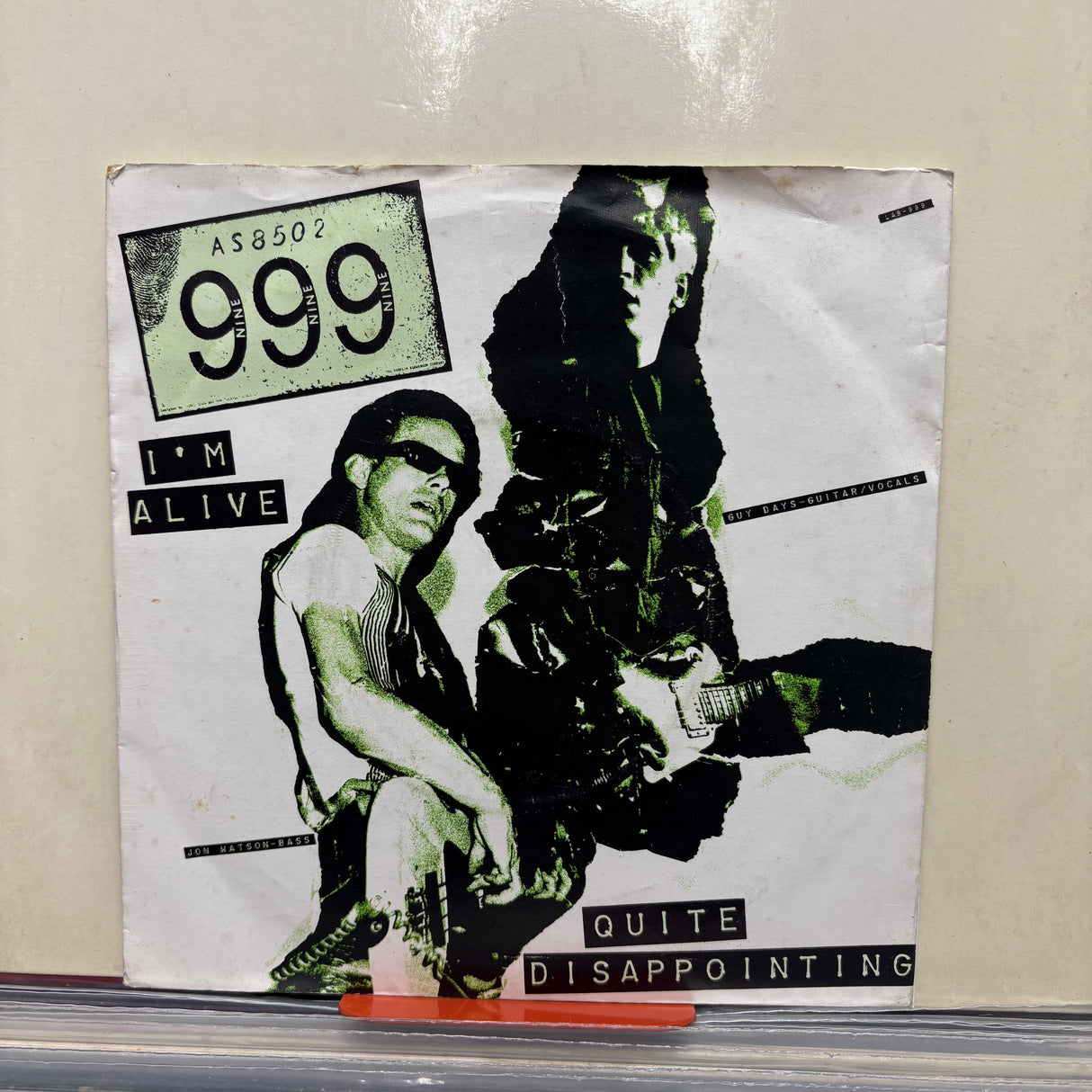 999 - I'm Alive/Quite Disappointing - 7 inch Single - VINYL