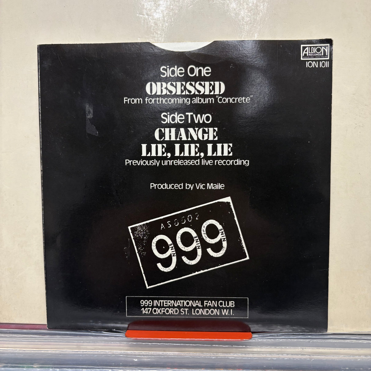 999 - Obsessed - 7 inch Single - VINYL